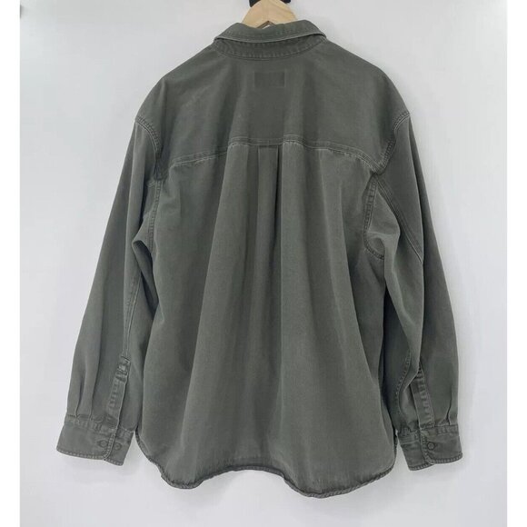 Eddie Bauer Men's Casual Button Down Shirt - Olive Green - Picture 2 of 10